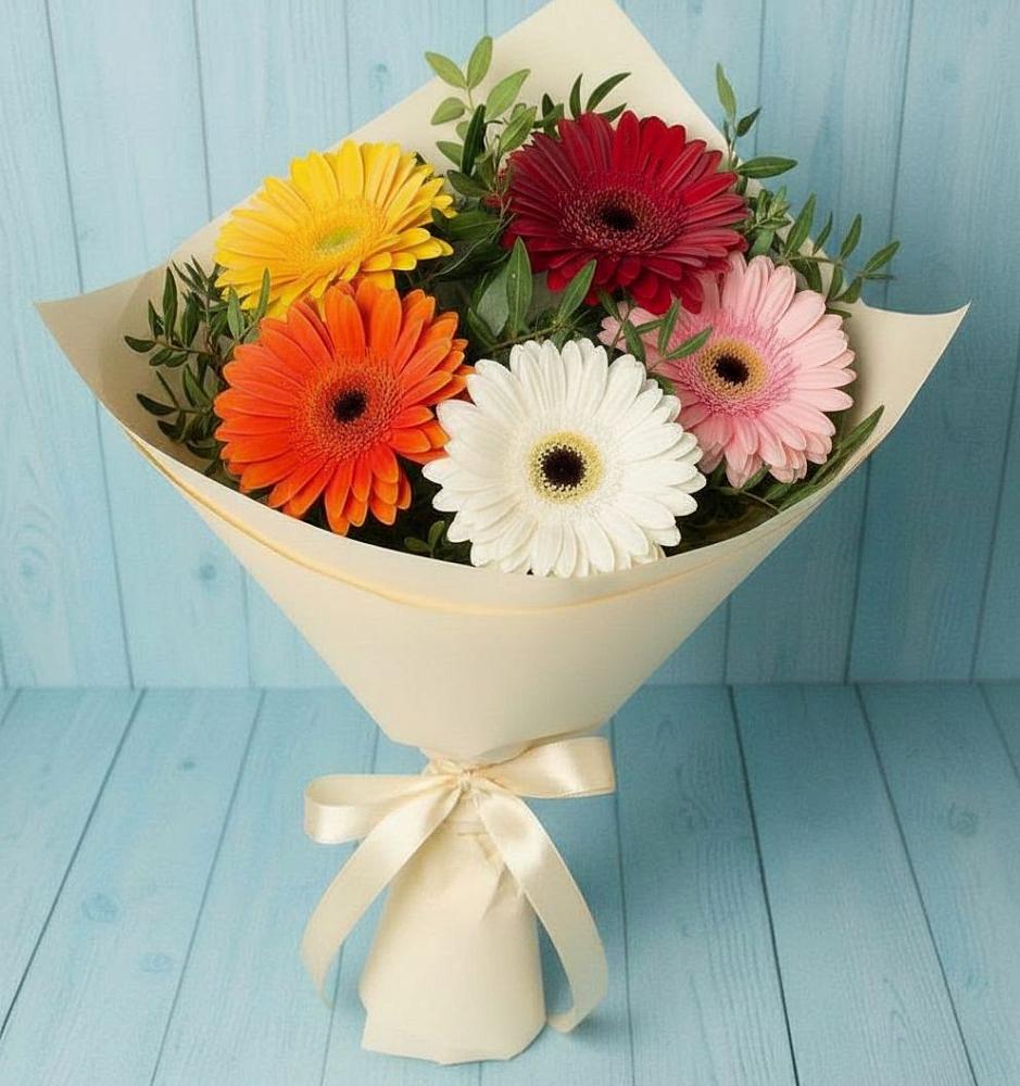 Букет цветов из: Герберы в Правдинске Нижегородской области