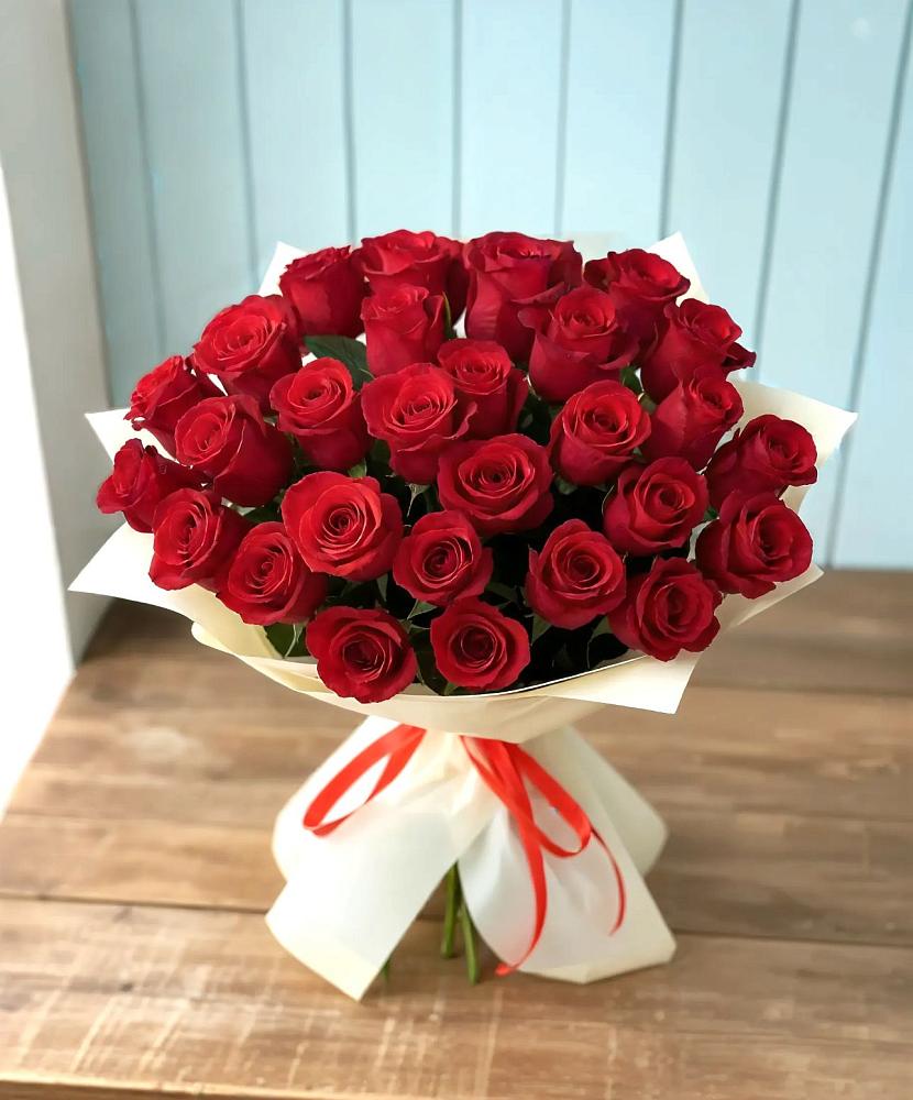 Букет 29 Красных роз в Правдинске Нижегородской области