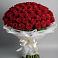 Букет 101 Красная роза Блэк Мэджик в Правдинске Нижегородской области