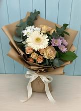 Букет цветов из:  Герберы и Хризантемы в Правдинске Нижегородской области