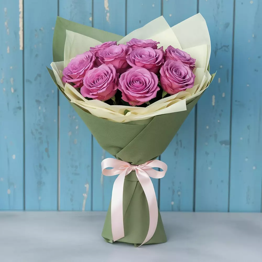 Букет Розы Фёрст Леди в Правдинске Нижегородской области