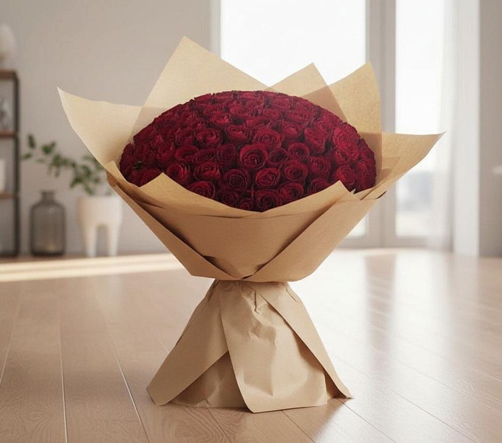 Букет 101 Красная роза в Правдинске Нижегородской области