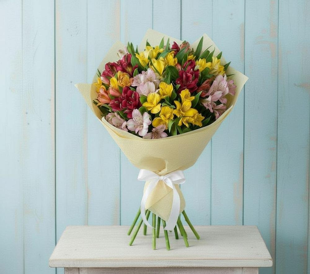Букет цветов из: Альстромерии в Правдинске Нижегородской области