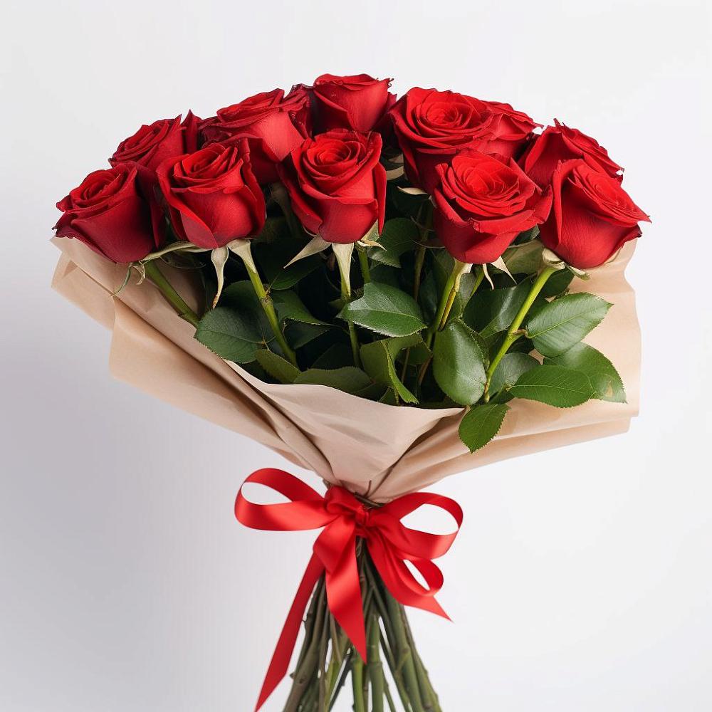 Букет 11 Красных роз Эдлесс Лав в Правдинске Нижегородской области