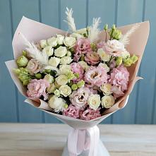 Букет цветов из:  Альстромерии и Розы в Правдинске Нижегородской области